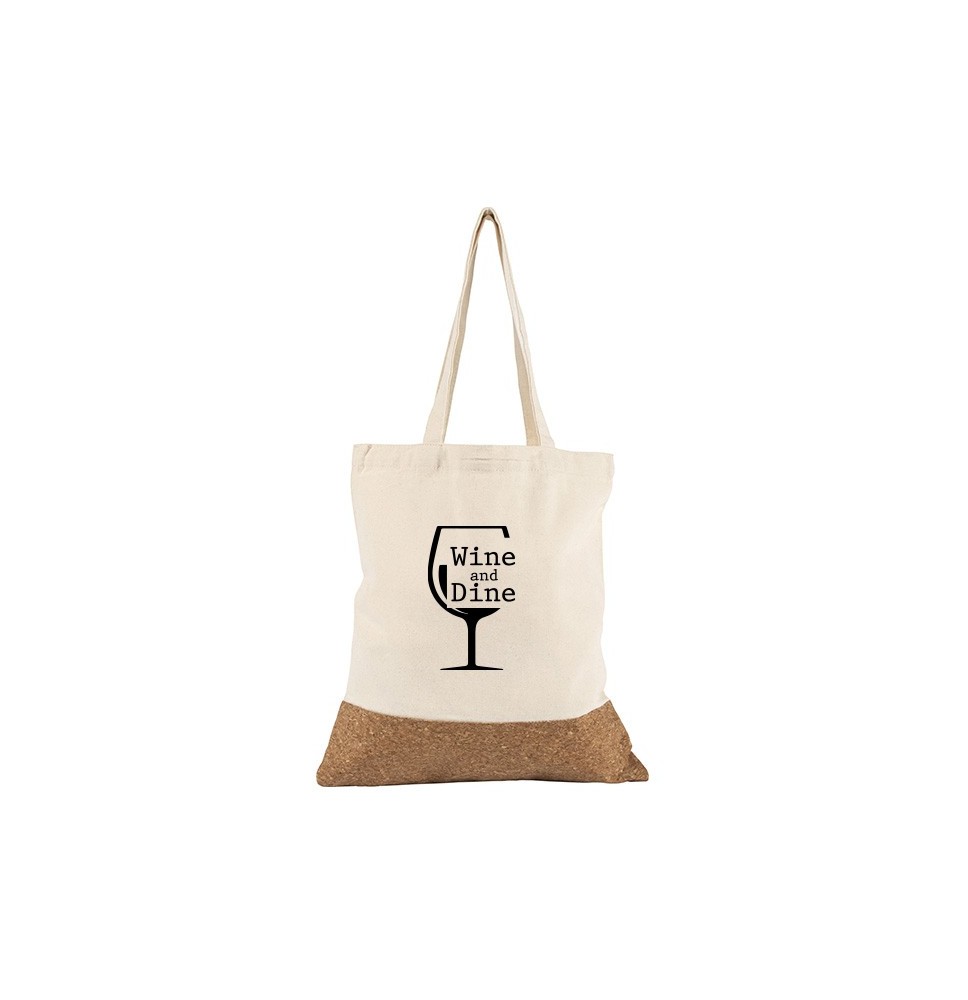 Canvas Tote Bag with Cork