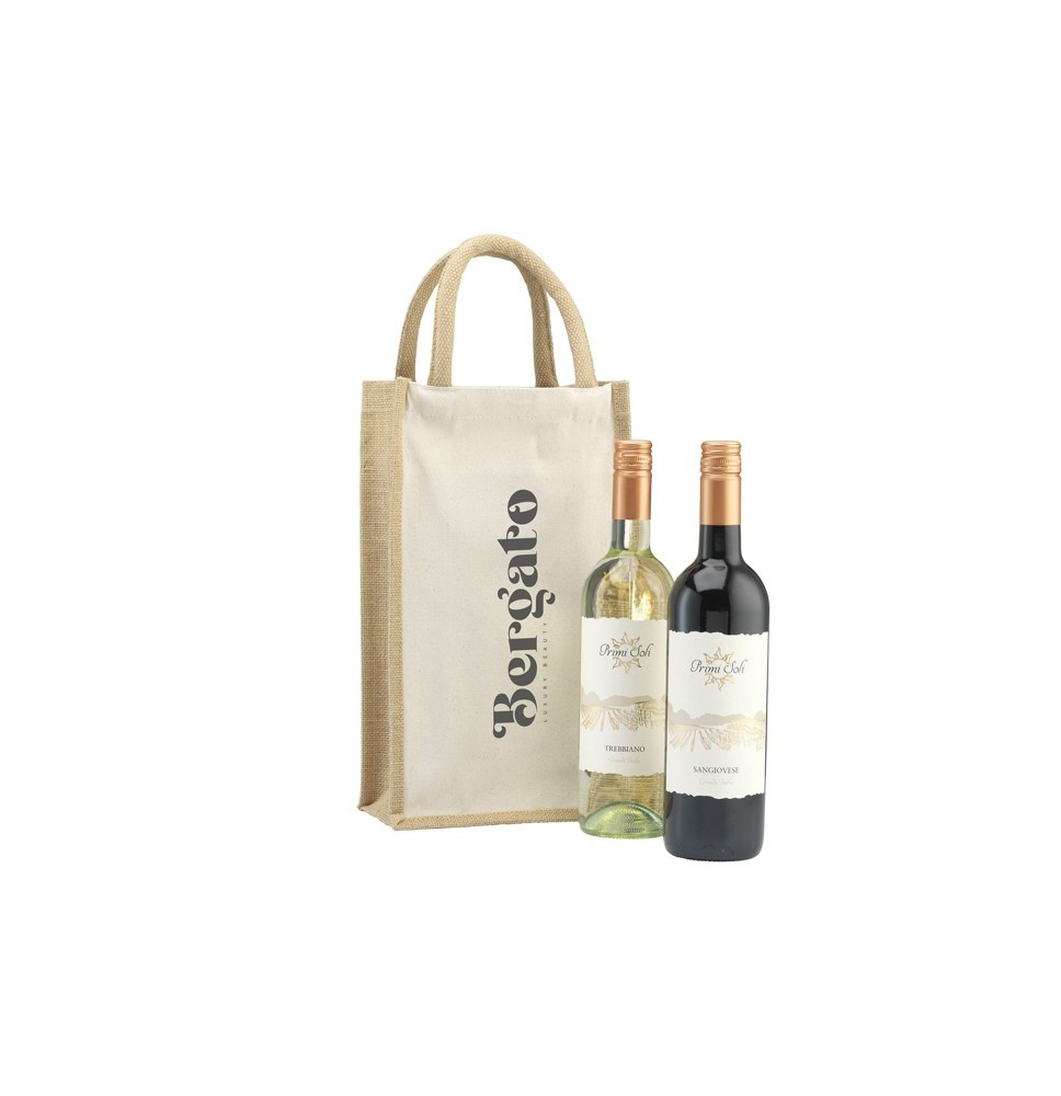 Weinbeutel bedrucken? Canvas-Weintaschen mit Logo-Druck | Geschenktüten aus Baumwolle
