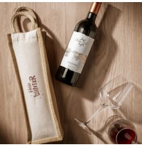Weinbeutel mit Logodruck | Leinwandbild Wein-Geschenktüten